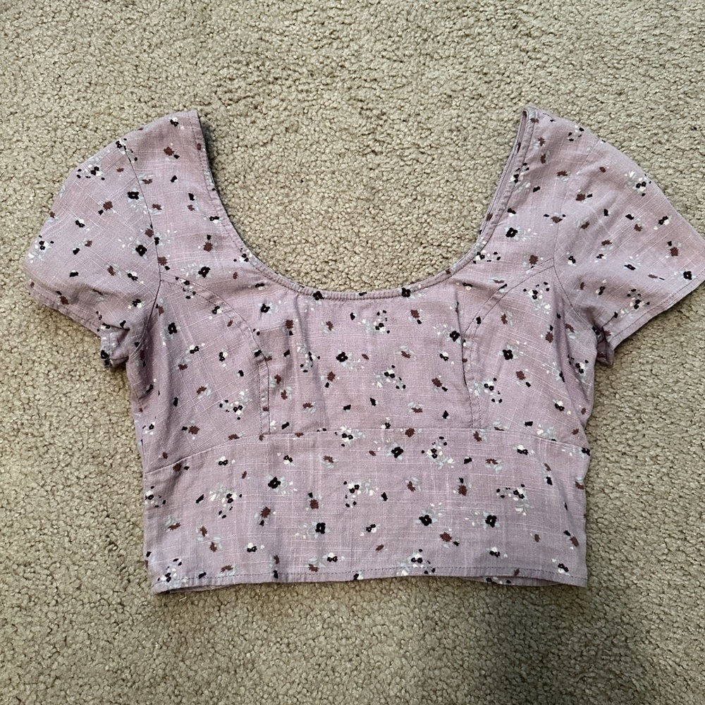 Fitted crop top